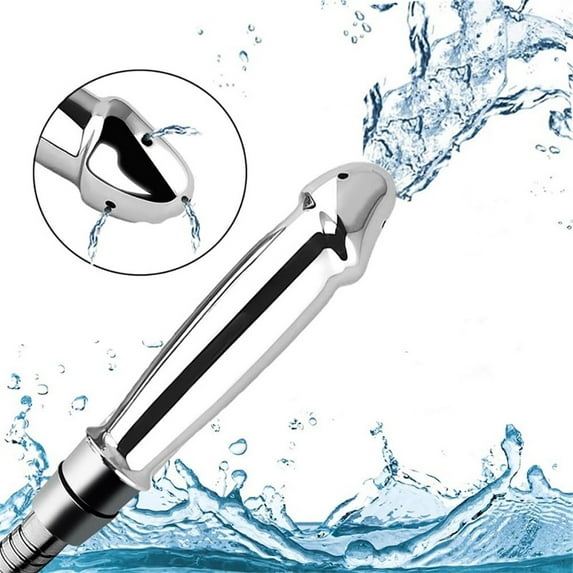 Lolynie Tabuy Bathroom Handheld Aluminum Shower Head Nozzle Cleaner Flushing Cleansing System