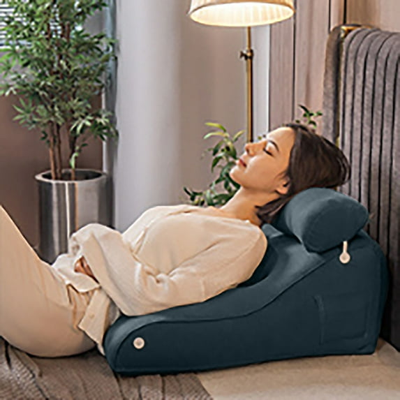 Lolynie Triangle Backrest | Headboard Cushion With Firm Support | Bedroom Sitting Pillow