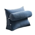 thumbnail image 1 of Lolynie Triangular Headboard Bolster Pillow - Dorm Bed Backrest Cushion, Comfortable Support For Sitting, 1 of 3