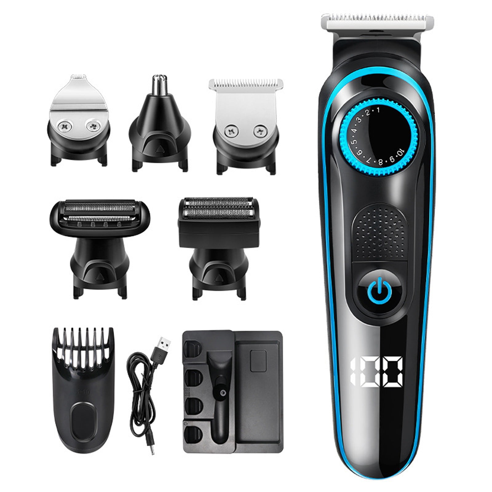 Lolynie Trim Tool New 5 In 1 Multifunctional Electric Clipper With Led