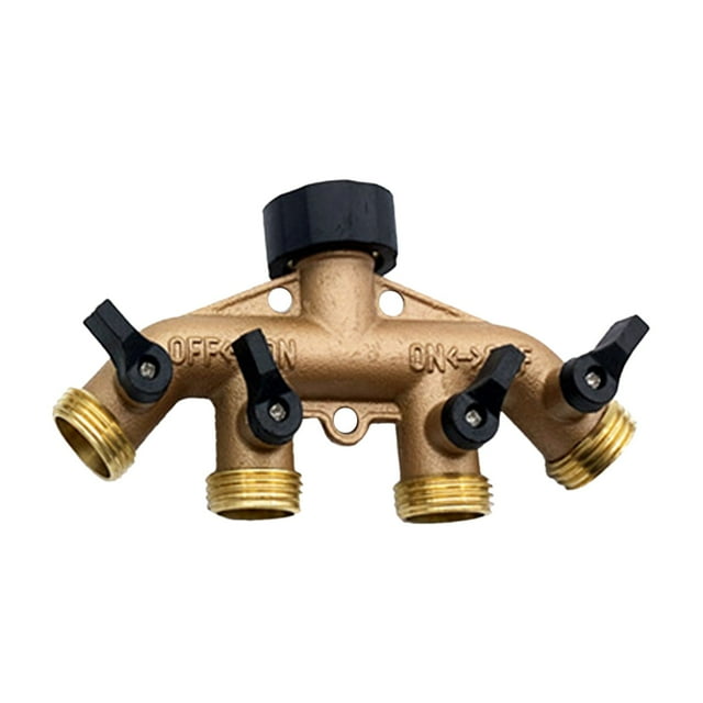 Lolynie Water Sprinklers Garden Four Way Brass Ball American 3/4 Ball