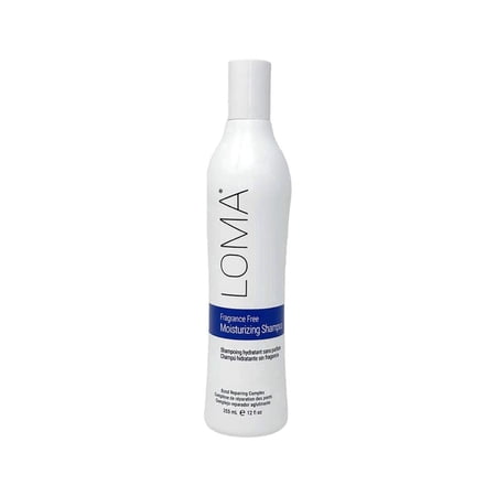Loma Fragrance-Free Moisturizing Shampoo for All Hair Types, Aloe-Infused, 12 fl oz
