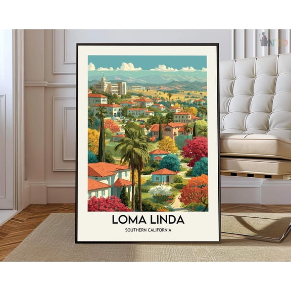 Loma Linda California Poster, Unframed Paper Poster 8x10in