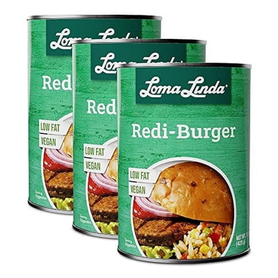 Loma Linda - Plant-Based .. Meats (Redi-Burger (15 oz.), .. 3 Pack)