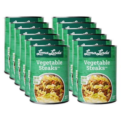 Loma Linda - Plant-Based Meats Vegetable Steaks (15 oz.) (12 Pack) - Vegan