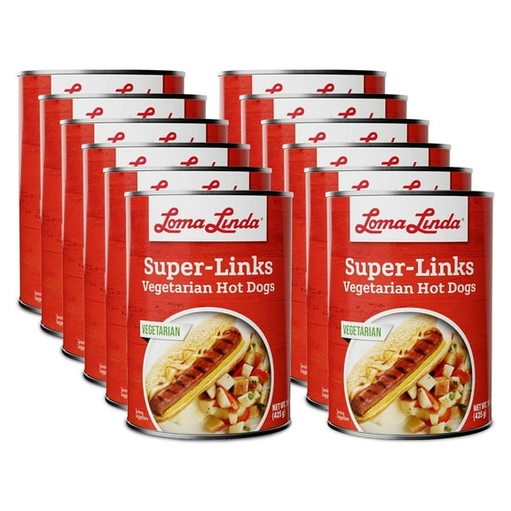 Loma Linda Super Links (15 oz.) 12 pack - Meatless Hot Dogs
