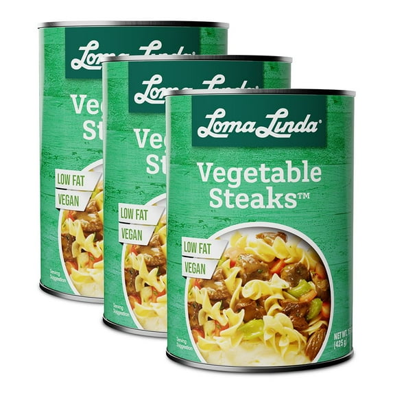 Loma Linda - Vegan - Vegetable Steaks (15 oz.) (Pack of 3)