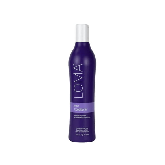 Loma Violet Purple Conditioner for Blonde and Gray Hair, Toning and Moisturizing Shampoo, 12 fl oz