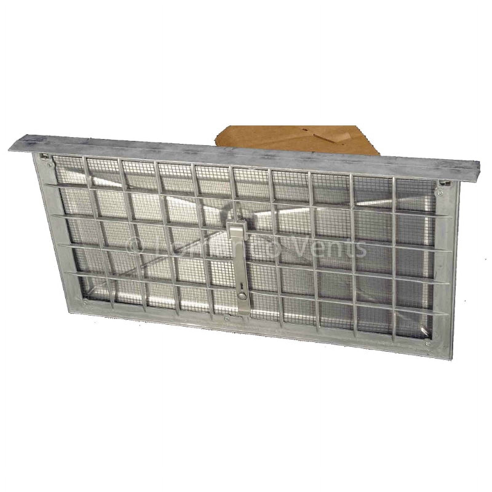 Lomanco 106L DieCast Aluminum Foundation Vent, 8" x 16", Mill, Each