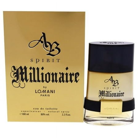 Lomani AB Spirit Millionaire Eau de Toilette, Cologne for Men, 3.3 Oz
