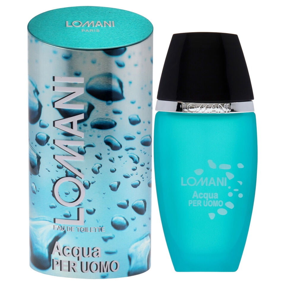 AROMANI Eau de Toilette 100mL 男性用 Lomani Acqua Per Uomo for Men Eau De Toilette Spray 3.4 oz