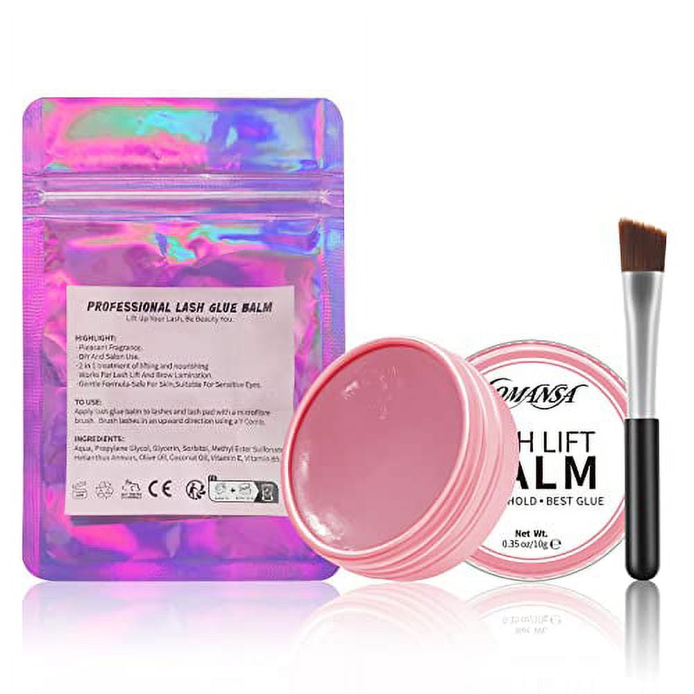 Lomansa Glue for Lash Lift Perm, Eyelash Lifting Glue Balm, Brow