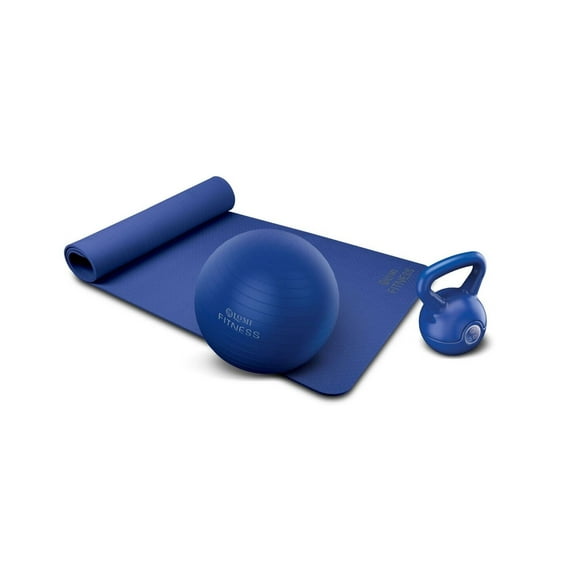 Lomi Fitness 3-in-1 Ultimate Workout Set - 3-Piece, Blue