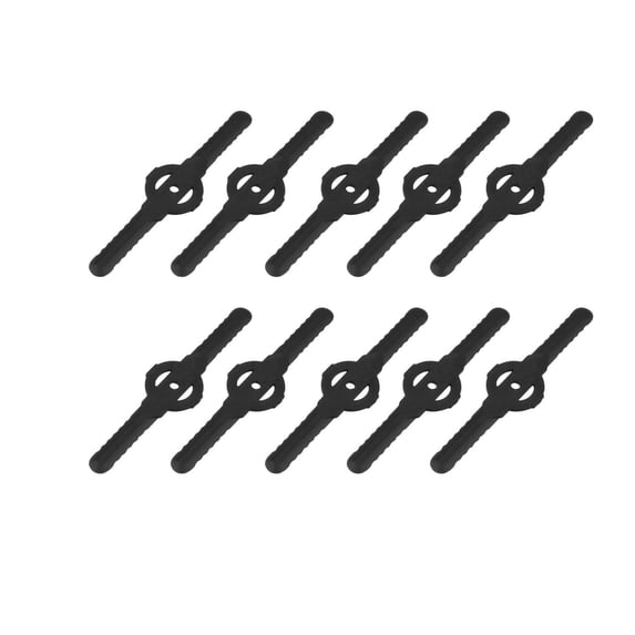 Lomubue 10 Pcs Grass Trimmer Blades Sharp Spinning Anti-deformed Labor Saving Thick Replacement Plastic Fast Cutting Grass Cutter Blades Strimmer Tools