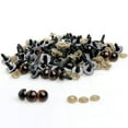thumbnail image 1 of Lomubue 100 Pcs 8-20mm Plastic Safety Eyes for Teddy Bear Doll Animal Puppet Craft DIY, 1 of 10