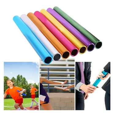 Lomubue 2.7cm Relay Batons Electroplating Multiuse Aluminum Alloy Sprinting Competition Transfer Batons Track Field Supplies