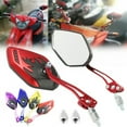 thumbnail image 1 of Lomubue 2Pcs/Set 8/10mm Motorbike Scooter Motorcycle Handlebar Mount Rear View Mirrors, 1 of 10