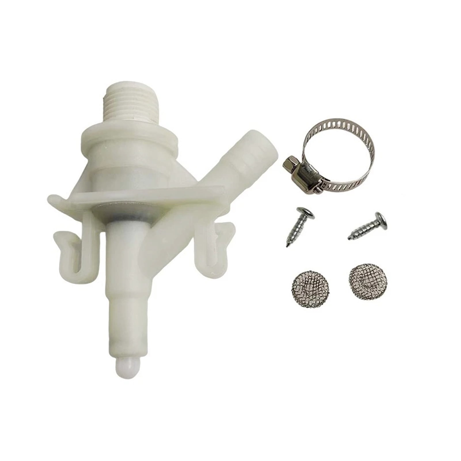 Freeze Resistant White Plastic Water Valve Kit for Dometic Toilets