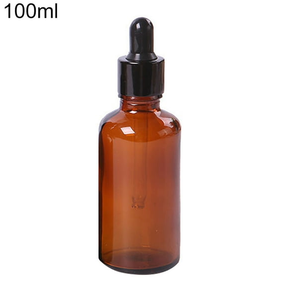 Lomubue 5ml-100ml Mini Amber Glass Liquid Reagent Pipette Bottle Eye Dropper Empty