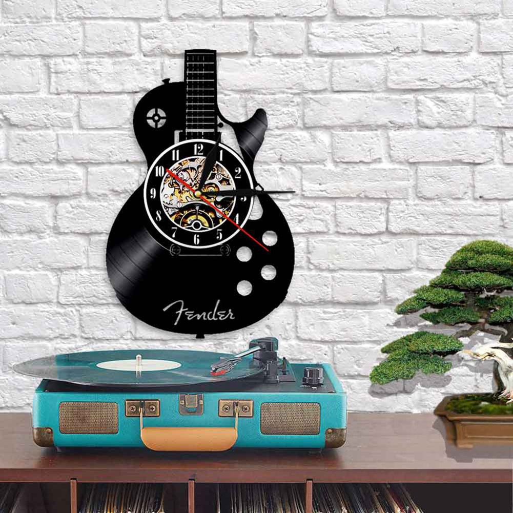 Lomubue Acoustic Guitar Musical Instrument Silent Vinyl Record Wall