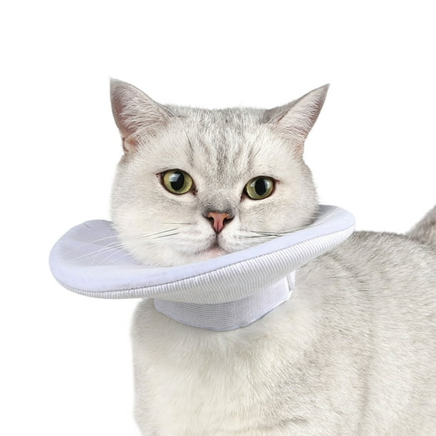 Lomubue Cat Cone Collar Multipurpose Double Sided Use Fastener Tape Closure Comfortable Wear Protective Anti Bite Breathable After Surgery Pet Cat Cone Collar Pet Supplies Walmart Business Supplies