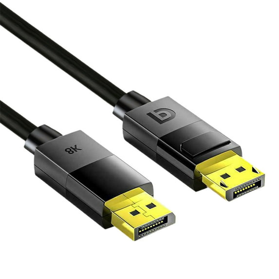 Lomubue DP Cable Gold-plated Plug High-speed Anti-interference Dual Screen Expansion 8K DP1.4 Computer Gaming DisplayPort to DP Male to Male Adapter Cable PC Accessories