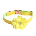 thumbnail image 1 of Lomubue Dog Collar Adjustable Buckle Design Fake Leather Rose Flower Decor Pet Dog Neck Strap Daily Collocation, 1 of 10