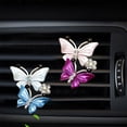 thumbnail image 1 of Lomubue Lovely Dual Butterfly Car Air Outlet Freshener Perfume Clip Aroma Diffuser Decor, 1 of 10