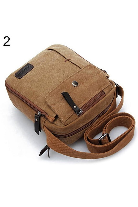 Man's Simple Causal Canvas Rucksack Multifunctional Outdoors Shoulder Sling Bag