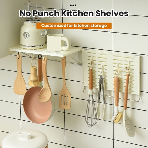 Bluethy Kitchen Storage Rack Skeleton Panel Hole Board Quick Drain Large Capacity Strong Load-bearing Foldable Wall Hanging Storage Rack