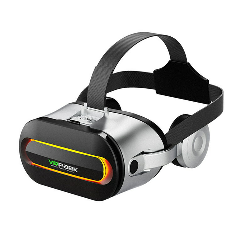 Lomubue VRPARK J60 VR Glasses Head-mounted High Transmittance Clear Picture  Bluetooth-compatible Connection One-click Answer Watch Video Ergonomic 3D Virtual  Reality VR Glasses for Android/for iOS 