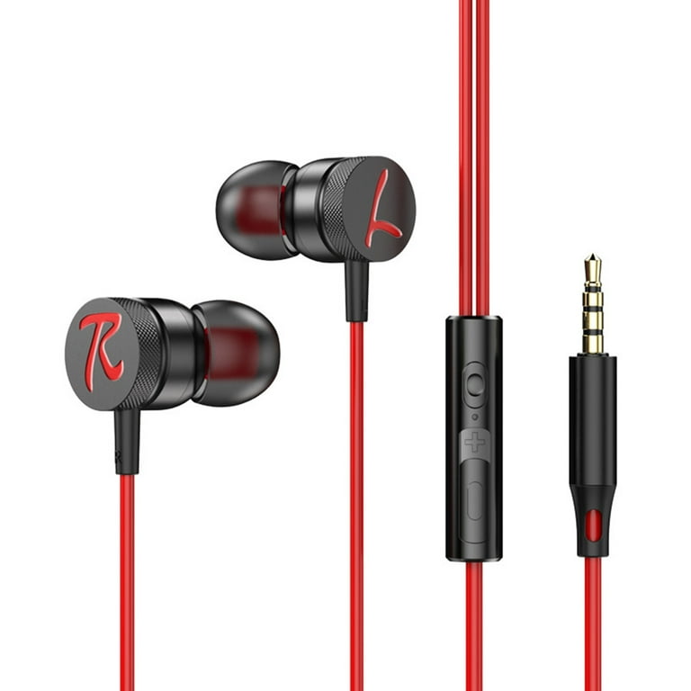 Lomubue Wired Earphone Subwoofer No Latency 9D Stereo Surround