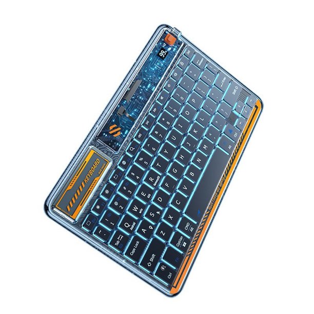 Lomubue Wireless Keyboard Voice Input Fast Response RGB Backlit Mini ...