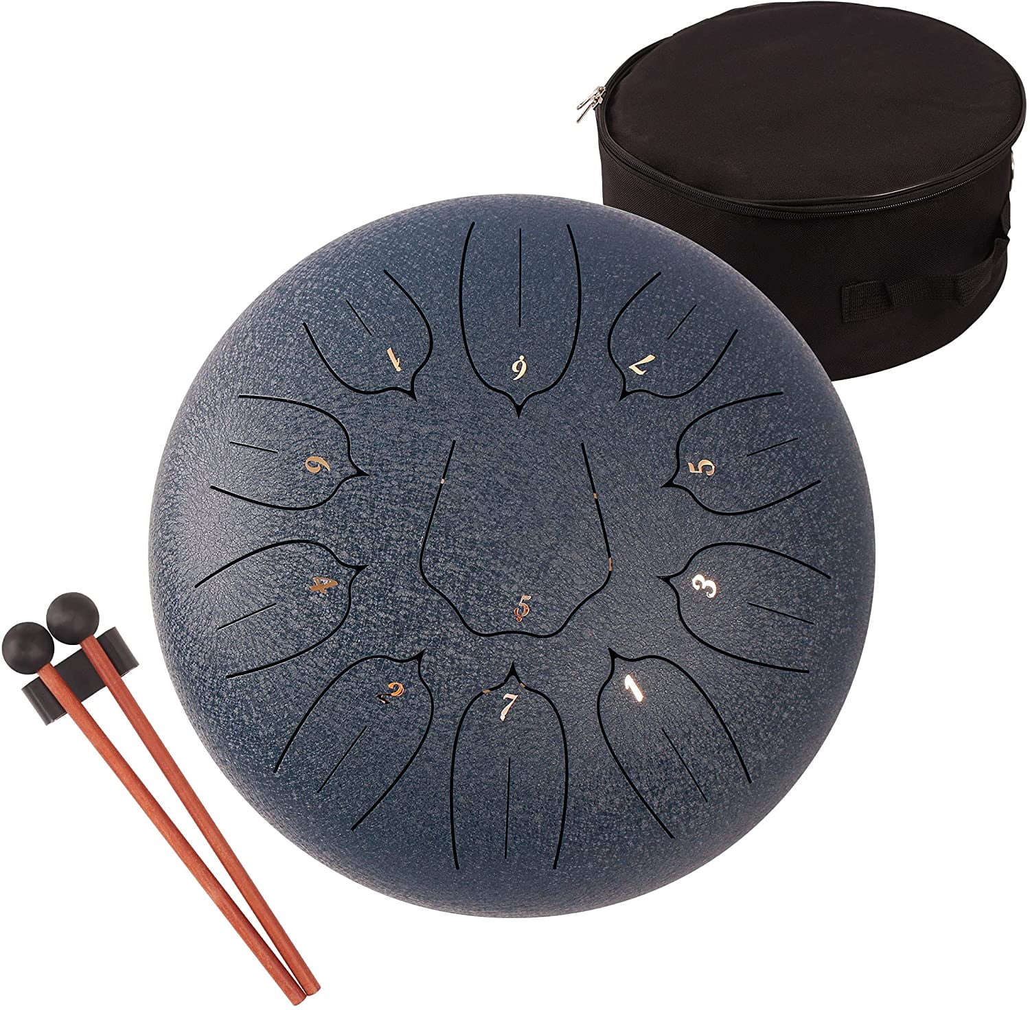 ERINGOGO 1 Set Note hand drums for adults Wood pocket drum hand plate  musical instrument hand drum yoga Stainless steel storage bag pocket steel  pan