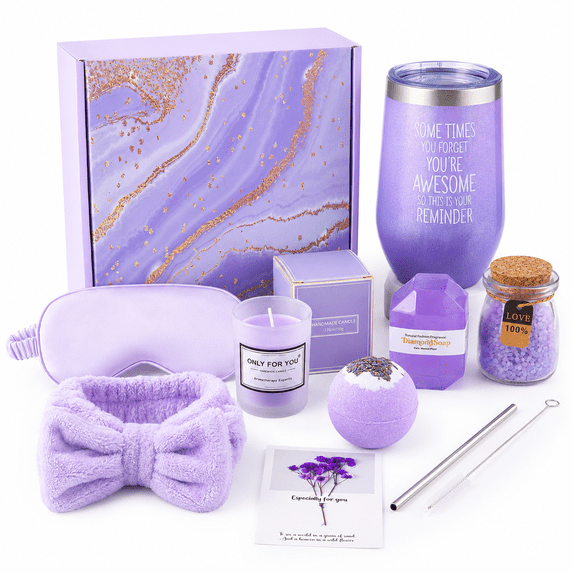 Lomyolo Birthday Gifts for Women Faith 10PCS Self Care Gift Basket, Relaxing Girls Basket Gift Sets with Flannel Blanket Girls Basket Gift Sets for Mom Sister Daughter, Thinking of You Care Package