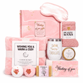thumbnail image 1 of Lomyolo Birthday Mother's Day Gift for Women Faith 10 PCS Self Care Gift Basket, Relaxing Girls Basket Gift Sets with Flannel Blanket Gift Sets for Mom Sister Daughter, Thinking of You Care Package, 1 of 7