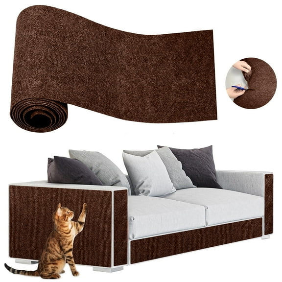 Lomyolo Cat Scratching Pads Furniture Couch Protector from Cats Scratching Self-Adhesive Sofa Couch Protector from Cat Claws