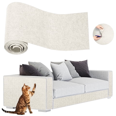 Lomyolo Cat Scratching Pads Furniture Couch Protector from Cats Scratching Self-Adhesive Sofa Couch Protector from Cat Claws