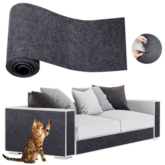 Lomyolo Cat Scratching Pads Furniture Couch Protector from Cats Scratching Self-Adhesive Sofa Couch Protector from Cat Claws