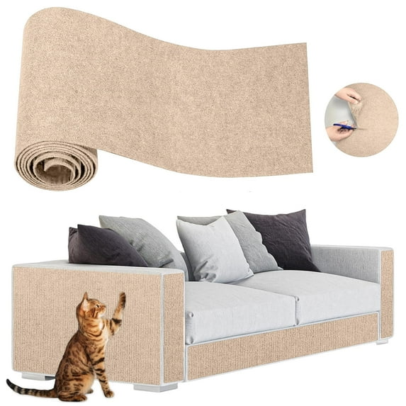 Lomyolo Cat Scratching Pads Furniture Couch Protector from Cats Scratching Self-Adhesive Sofa Couch Protector from Cat Claws