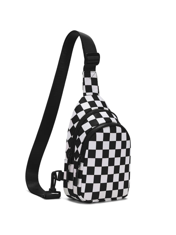 Sling Bag Crossbody Bag Fanny Pack Women 2025 Cute Chest Bag- Valentines Day Birthday Christmas Gifts for 4 5 6 7 8 9 10 11 12 13 Year Old Teens Daughter - Black