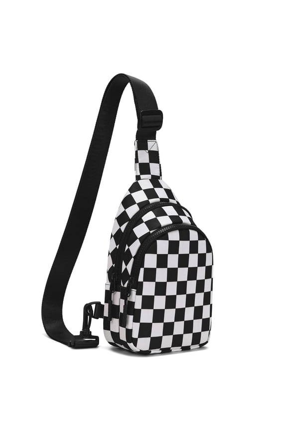 Sling Bag Crossbody Bag Fanny Pack Women 2025 Cute Chest Bag- Valentines Day Birthday Christmas Gifts for 4 5 6 7 8 9 10 11 12 13 Year Old Teens Daughter - Black