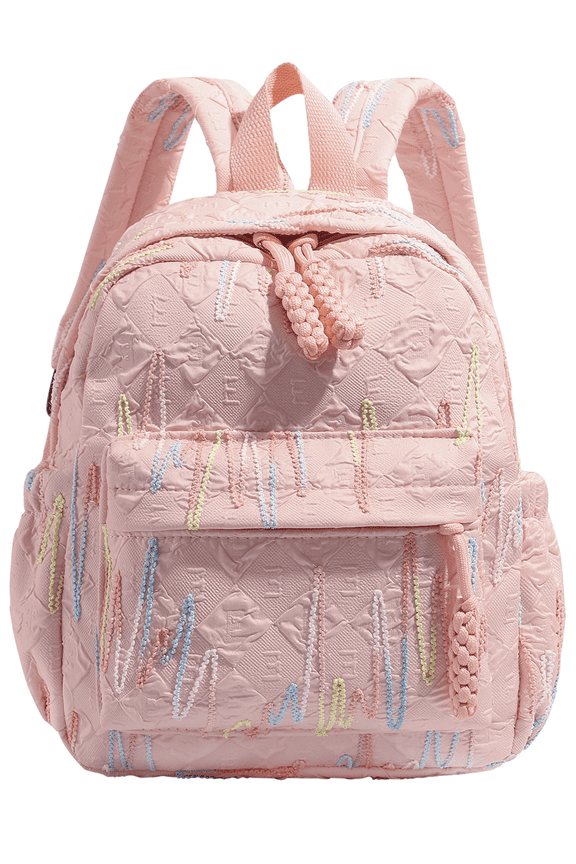 Corduroy Backpack for Women 4 5 6 7 8 9 10 11 12 13 Year Old Daughter, Cute School Bag Bookbag, Lightweight School Backpack Perfect Back to School Gift - Pink