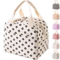 thumbnail image 1 of Lomyolo Cute Lunch Bag for Women Men - Large 9.8L Insulated Corduroy Lunch Tote Bag, Thermal Leak Resistant Lunch Cooler for Work, Travel, Picnic, Beach, Ideal Gift for Back to School, 1 of 6