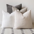 thumbnail image 1 of Lomyolo Decorative Couch Throw Pillow Covers 20x20 Inch Set of 4 Soft Corduroy Farmhouse Boho Pillow Cases Skin-Friendly Washable Neutral Cushion Covers for Couch, Bed,Kitchen Living Room,Bed, Sofa, 1 of 6
