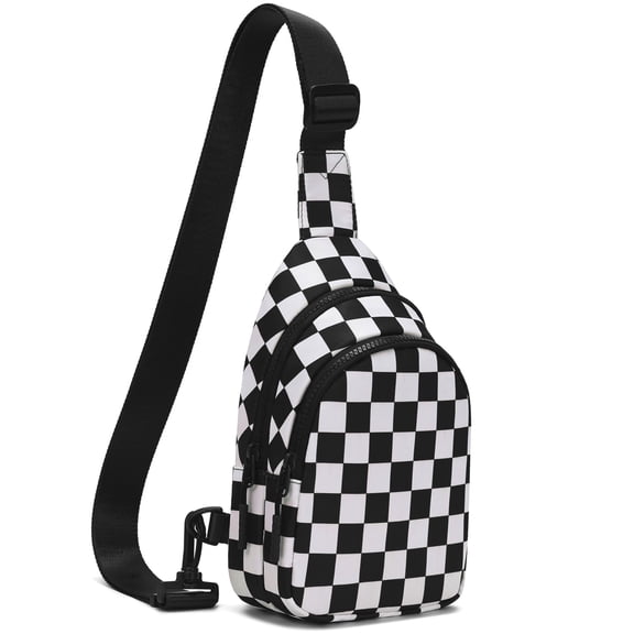 Lomyolo Sling Bag Crossbody Bag Fanny Pack Women 2025 Cute Chest Bag- Valentines Day Birthday Christmas Gifts for 4 5 6 7 8 9 10 11 12 13 Year Old Teens Daughter - Black