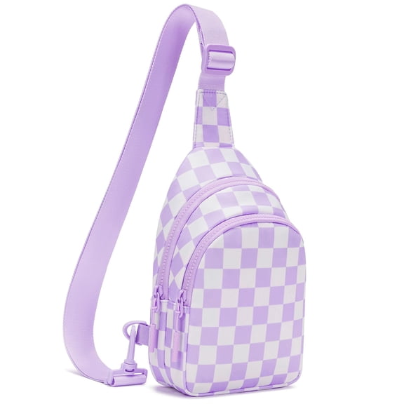 Lomyolo Sling Bag Crossbody Bag Fanny Pack Women 2025 Cute Chest Bag- Valentines Day Birthday Christmas Gifts for 4 5 6 7 8 9 10 11 12 13 Year Old Teens Daughter - Purple