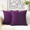 thumbnail image 1 of Lomyolo Throw Pillow Covers Decorative Linen Burlap 2 Pack Throw Cushion Case 18''x18'', 1 of 7
