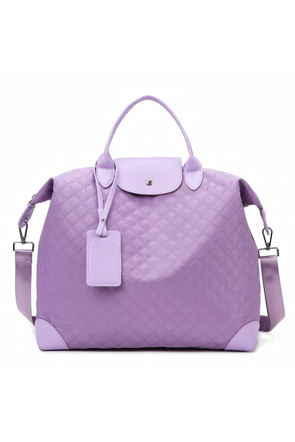 Travel Duffle Bag Weekender Bags for Women Carry-On Overnight Bag Gym Duffel Bag Hospital & Gym Bag for Fitness, Labor Delivery, Yoga-Purple