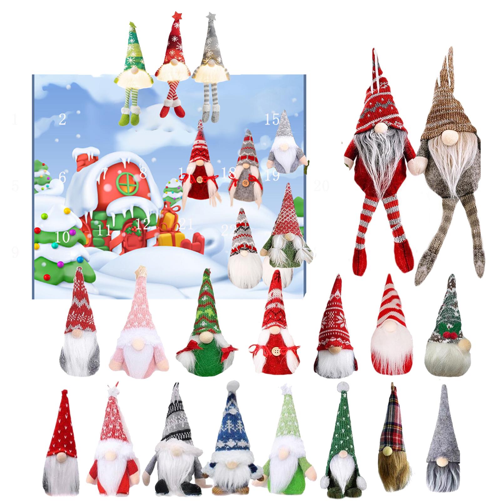 Lona 2024 Christmas Gnome Advent Calendar ,Plush Tomte Swedish Gnome ...